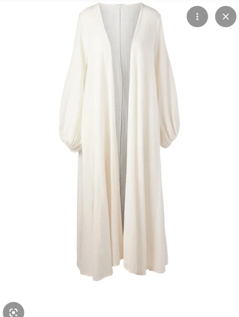 Kalita Gaia Cotton Gauze Wrap Dress Cardigan *Missing Belt* S/M - Picture 3 of 8